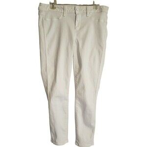 Paige Jeans White Womens Verdugo Crop Denim 32 Y2K Bohemian Boho Jean Pants